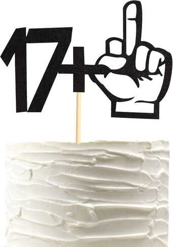 39 +1 Black Glitter Cake Topper - 40th Birthday Party Decorations - Funny Forty Years Old Birthday Party Supplies in Kuwait
