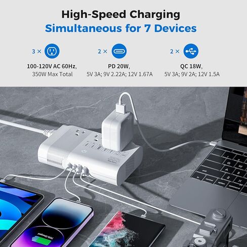 [Game-Changer] DOACE 500W Max 220V to 110V Converter, 50Hz to 60Hz Voltage Converter for European Travel, 100% Pure Sine Wave Voltage Converter US to Europe for CPAP Hair Straightener Laptop Phone in Kuwait