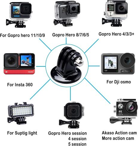 Conversion Block Head Connection Adapter Compatible with GoPro SJCAM Yi 4K Eken in Saudi Arabia