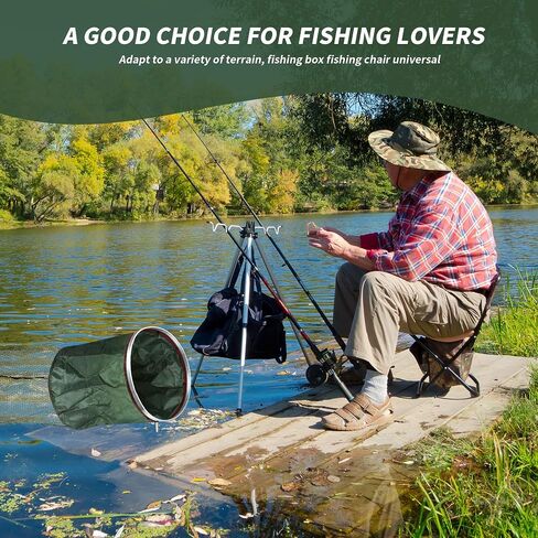 Portable Foldable Fish Basket, Fishing Net Cage for Live Fish for Saltwater Freshwater Pier Fishing Baskets in Saudi Arabia