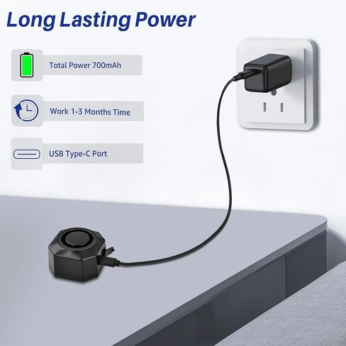 Cruxer Bike Alarm USB Rechargeable with Mount, Electric Bike Alarm with Remote Motion,Wireless Bicycle Security Anti Theft System,Waterproof Vibration Alarm for Ebike Motorcycle Scooter Car (1 Pack) in Kuwait