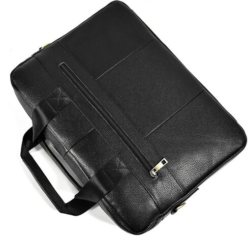 حقائب جلدية مقاس 15.6 بوصة، حقائب كمبيوتر محمول، حقائب عمل، حقيبة مكتب للسفر، حقيبة يد للكمبيوتر، حقيبة كتف للرجال (3316-بني) in Kuwait