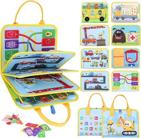 VisionX Toddler Felt Busy Book Interactive Educational Girls Toy for Endless Fun and Learning in Saudi Arabia