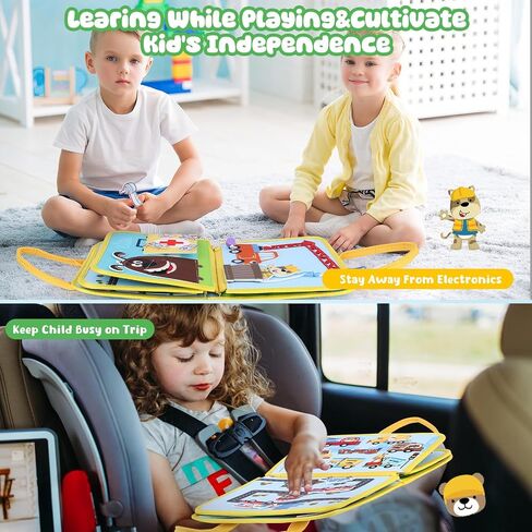 VisionX Toddler Felt Busy Book Interactive Educational Girls Toy for Endless Fun and Learning in Saudi Arabia