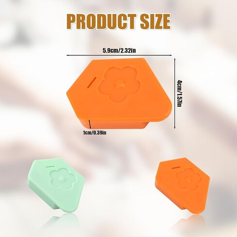 2pcs Magnetic Seam Guide for Sewing Machine, Multifunctional Polygon Magnet Hemmer Guide with Scale Universal Sewing Machine Guide Sewing Machine Accessories Supplies (Orange,Pink) in Saudi Arabia