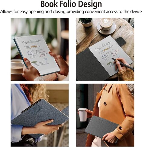 Case for Remarkable Paper Pro Color 11.8",Slim Hard Back Shell Protective with Pen-Buckle,Smart Magnetic Cover for Remarkable Paper Pro 11.8" Color 2024 Released Tablet Only(Black) in Saudi Arabia