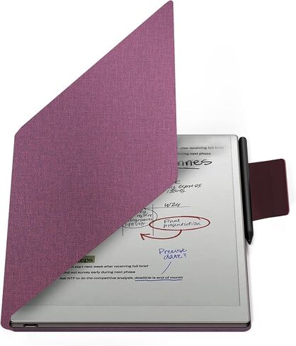 حافظة للورق الرائع Pro Color 11.8"، غلاف خلفي صلب رفيع واقٍ مع مشبك قلم، غطاء مغناطيسي ذكي للورق الرائع Pro 11.8" Color 2024 Tablet فقط (أسود) in Kuwait