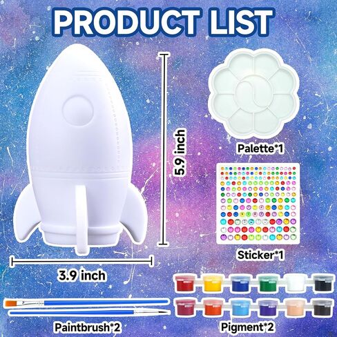 Paint Your Own Dog Lamp Kit - Art & Crafts Painting Kits for Kids, DIY Puppy Crafts Night Light,Art Supplies School Activities,Easter Christmas Birthday Creative Gift for Boys Girls Ages 4 5 6 7 8+ in Saudi Arabia