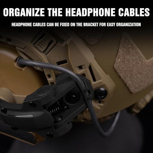 Tactical Helmet ARC Rail Adapter Accessories Headphones Holder with COMTAC 3 Headsets OPS Core ARC and Team Wendy M LOK Rail in Kuwait