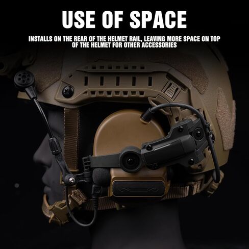 Tactical Helmet ARC Rail Adapter Accessories Headphones Holder with COMTAC 3 Headsets OPS Core ARC and Team Wendy M LOK Rail in Kuwait