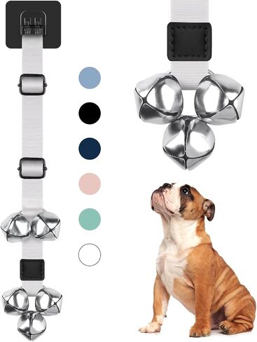 BLUETREE Dog Bells to Go Outside Dog Door Bell Premium Quality Buckle Adjustable Dog Bell Dog Attached to doorknob or Anywhere Near The Door, Length and Height Adjustable in Saudi Arabia
