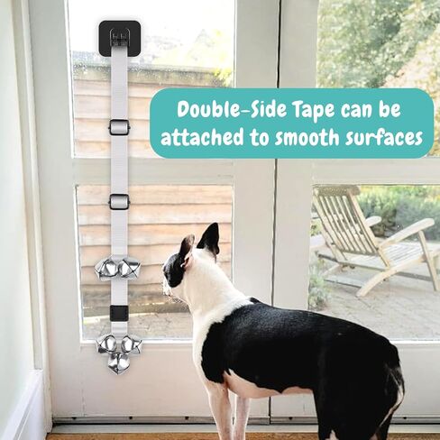 BLUETREE Dog Bells to Go Outside Dog Door Bell Premium Quality Buckle Adjustable Dog Bell Dog Attached to doorknob or Anywhere Near The Door, Length and Height Adjustable in Saudi Arabia