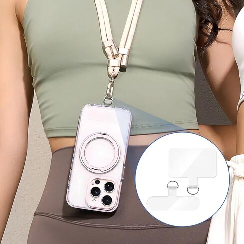14 Pieces Clear Phone Tether Tab Universal Phone Lanyard Patch Without Adhesive for Most Smartphones Phone Cases in Kuwait