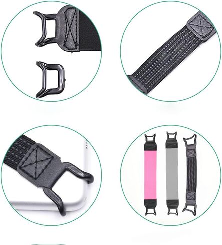 2 Pack Adjustable Hand Strap for Tablet,High Elasticity One-Handed Operation No-Drop Holder (Pink) in Kuwait