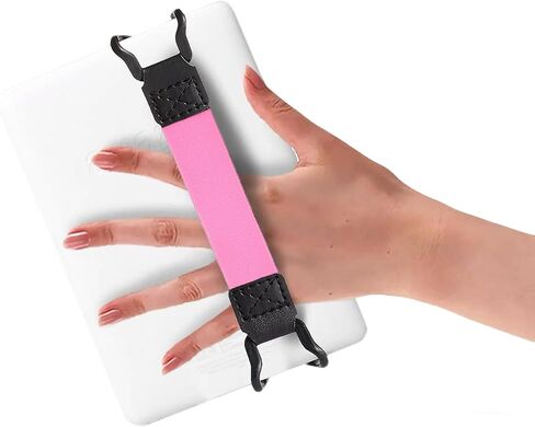 2 Pack Adjustable Hand Strap for Tablet,High Elasticity One-Handed Operation No-Drop Holder (Pink) in Kuwait