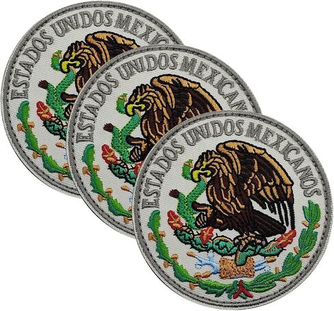 Mexican Flag Patch, 5PCS Mexico Eagle Patches for Vest, Molle Military Patches for Army Tactical Backpack & Jackets with Loops and Hook (5PCS) in Saudi Arabia