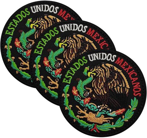 Mexican Flag Patch, 5PCS Mexico Eagle Patches for Vest, Molle Military Patches for Army Tactical Backpack & Jackets with Loops and Hook (5PCS) in Saudi Arabia