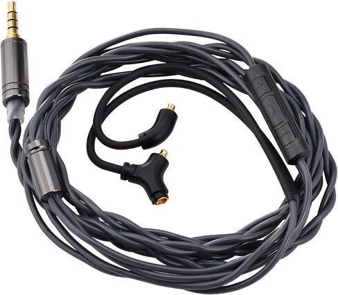 QOA Kinera Celest RUYI IEM Cable with Mic,2 Core 16 OFC Wires Replacement Detachable Cable,Aux Cable HiFi in Ear Earphone Cable for Audiophile Musician in Saudi Arabia