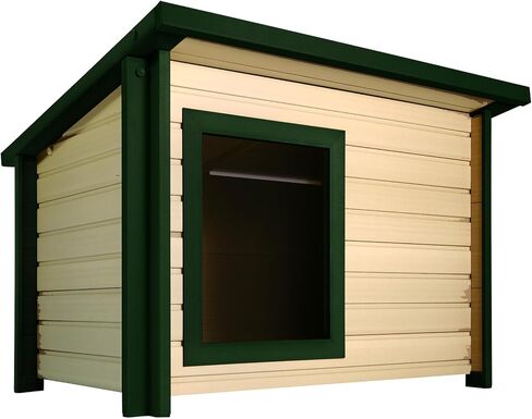 ECOFLEX Rustic Lodge Gray Dog House – Extra Large, 10-YR Warranty - Non-Toxic, Eco-Friendly w/Raised Floor. in Saudi Arabia