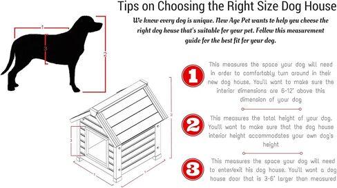 ECOFLEX Rustic Lodge Gray Dog House – Extra Large, 10-YR Warranty - Non-Toxic, Eco-Friendly w/Raised Floor. in Saudi Arabia