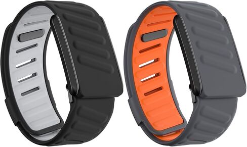 Sport Bicep Bands for Whoop 4.0-2 Pack Adjustable Silicone Breathable Wristbands Replacement Strap Compatible with Whoop 4.0/3.0 Sleep, Wearable Health, Fitness & Activity Tracker in Kuwait