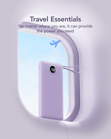 VRURC Portable Charger Built in 4 Cables, 10000mAh Power Bank in Saudi Arabia