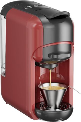 آلة الإسبريسو الصغيرة 1450W واحد و Lungo خدمة صانع القهوة قابلة لبرمجة لكبسولات/مسحوق القهوة - 20BAR مضخة باريستا عالية الضغط ل LATTE ، الكابتشينو in Kuwait