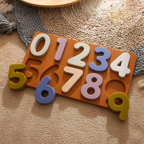 Mamimami Home Toddlers Shape Puzzle Montessori Learning Shape Toy Board for Kids Preschool Boys & Girls Educational Learning Silicone Shape Toys in Saudi Arabia