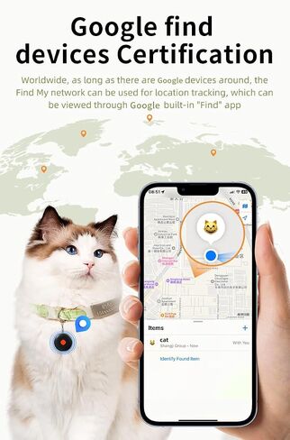 Android Mini GPS Tracker Air Smart Tags localizador Locator Works with Google Find My Device (Android Only), for Elderly Pet Pets Dog Cat Car Luggage Vehicle Motorcycle Tracking Worldwide,Waterproof in Kuwait