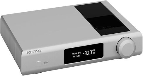 Topping D90 III Discrete Full Balance HiFi DAC Preamplifier - BT 5.1 Support LDAC PEQ Adjustment with Bluetooth Remote Control (Black) in Kuwait