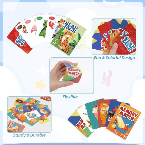 ألعاب البطاقات ، Go Fish و Old Maid Card Game للأطفال الذين تتراوح أعمارهم بين 4 و 8 سنوات ، ألعاب كلاسيكية تفاعلية للأطفال للأطفال الصغار للأطفال ، مثاليين لتخزين هدايا الحوافز ، ألعاب عائلية في ليلة العائلة (Go Fish & Old Maid) in Kuwait