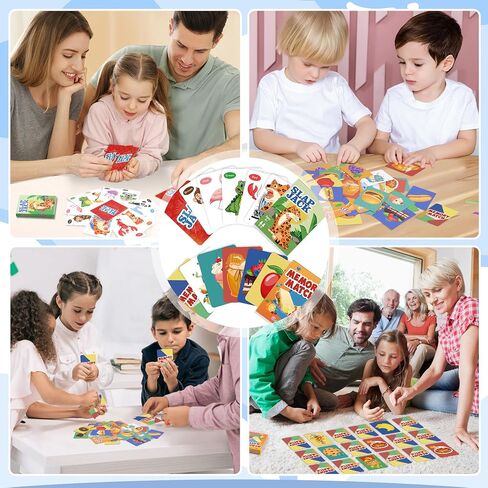 ألعاب البطاقات ، Go Fish و Old Maid Card Game للأطفال الذين تتراوح أعمارهم بين 4 و 8 سنوات ، ألعاب كلاسيكية تفاعلية للأطفال للأطفال الصغار للأطفال ، مثاليين لتخزين هدايا الحوافز ، ألعاب عائلية في ليلة العائلة (Go Fish & Old Maid) in Kuwait