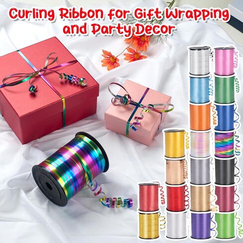 500 Yard Gold Curling Ribbon for Gift Wrapping, Balloon Ribbon, Balloon String, Curly Ribbon, Thin Ribbon, 3/16" Gift Ribbon for Birthday, Baby Shower, Christmas in Saudi Arabia
