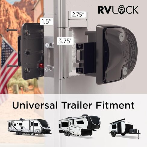 RVLOCK V4 RV Door Lock لوحة مفاتيح دخول بدون مفتاح ، ومزلاج باب متين العربة ، واستبدال قفل RV الممتاز بتقنية أمان حاصلة على براءة اختراع in Saudi Arabia