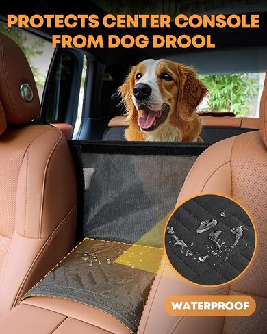 Kohree Dog Car Seat Cover for Small Dogs, Hard Bottom Dog Car Seat Cover for Back Seat with Upgraded PVC Pipe, Waterproof 600D Car Hammock for Dogs Pet Back Seat Extender for Cars SUV Truck-S in Saudi Arabia