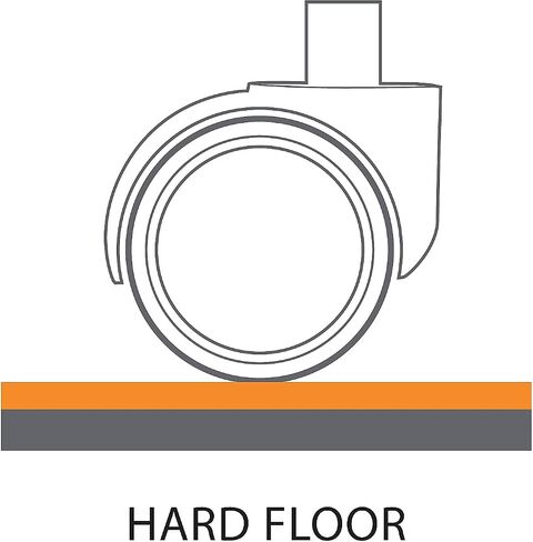 Staples 1174251 36-Inch X 48-Inch Hard Floor Chair Mat Black (26990) in Saudi Arabia