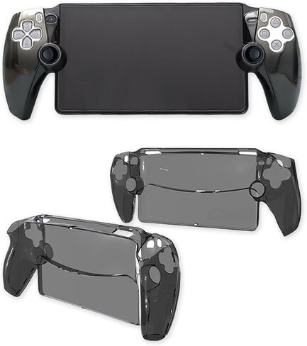Protective Case for PlayStation Portal, Crystal Cover, PC Shell, Precision-Molded with Heat Dissipation, Anti-Slip/Scratch/Fingerprint, Ergonomic Grip, Lightweight Durable (Smoke Black) in Saudi Arabia