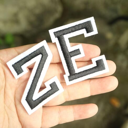 26pc/Set Iron on Letter Alphabet Embroidered Patches for Clothing Adhesive Badge Decorate Repair Patches Appliques for Backpack Shirts Hats Bags Jeans Clothes Accessories (Frog Blue) in Kuwait