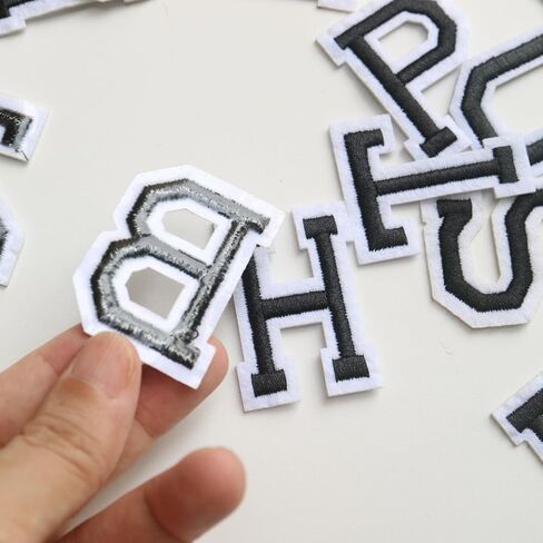 26pc/Set Iron on Letter Alphabet Embroidered Patches for Clothing Adhesive Badge Decorate Repair Patches Appliques for Backpack Shirts Hats Bags Jeans Clothes Accessories (Frog Blue) in Kuwait