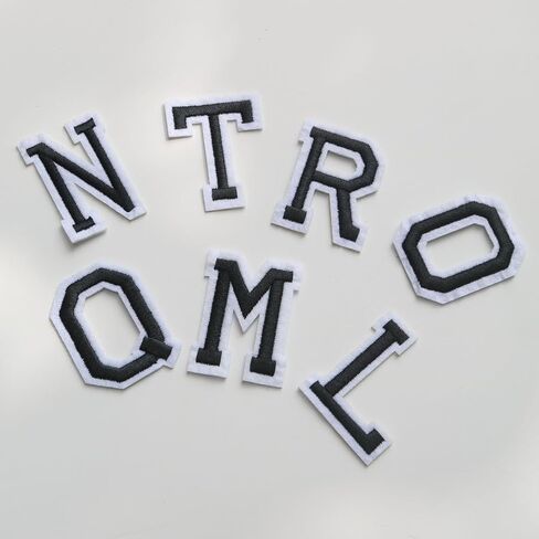 26pc/Set Iron on Letter Alphabet Embroidered Patches for Clothing Adhesive Badge Decorate Repair Patches Appliques for Backpack Shirts Hats Bags Jeans Clothes Accessories (Frog Blue) in Kuwait