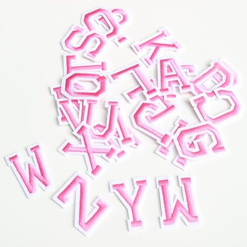 26pc/مجموعة الحديد على رسالة أبجدية مطرزة بقع مطرزة للملابس شارة لاصقة تزيين بقع إصلاحات القبعات القبعات القبعات أكياس جينز ملحقات الملابس (الضفدع الأزرق) in Kuwait