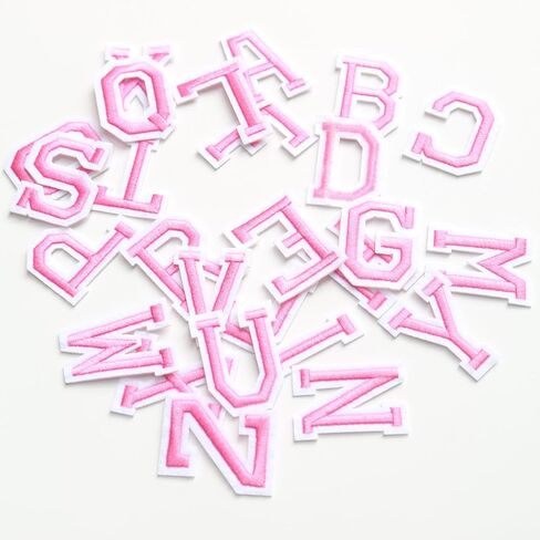 26pc/مجموعة الحديد على رسالة أبجدية مطرزة بقع مطرزة للملابس شارة لاصقة تزيين بقع إصلاحات القبعات القبعات القبعات أكياس جينز ملحقات الملابس (الضفدع الأزرق) in Kuwait