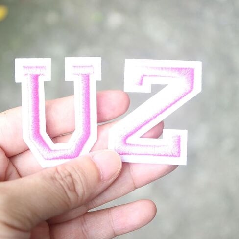 26pc/مجموعة الحديد على رسالة أبجدية مطرزة بقع مطرزة للملابس شارة لاصقة تزيين بقع إصلاحات القبعات القبعات القبعات أكياس جينز ملحقات الملابس (الضفدع الأزرق) in Kuwait