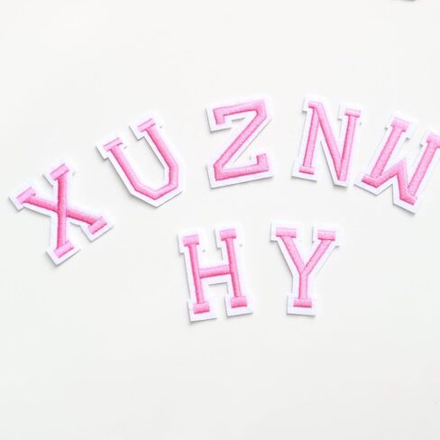 26pc/مجموعة الحديد على رسالة أبجدية مطرزة بقع مطرزة للملابس شارة لاصقة تزيين بقع إصلاحات القبعات القبعات القبعات أكياس جينز ملحقات الملابس (الضفدع الأزرق) in Kuwait