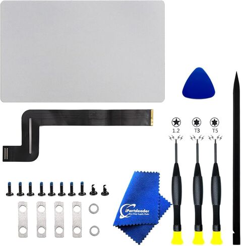 M2 A2338 استبدال لوحة التتبع لـ MacBook Pro 13.3 بوصة اللمس مع مجموعة أدوات الكابل والمسامير EMC 8162 2022 (Silver) in Kuwait