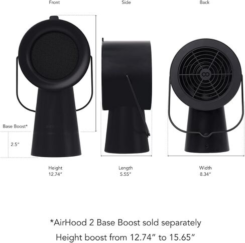 2 Base Boost – Height Boosting Stand 2 – Optimized Compatibility & Airflow - Midnight Black in Saudi Arabia