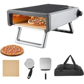 Zstar Pizza Oven Outdoor, 12" Pizza Stove & Foldable Pizza Peel, Heats up to 950°F for Countertop Pizza Oven Grill Kit, Stainless Steel Pizza Maker, Portable Outdoor Pizza Oven for Backyard Camping