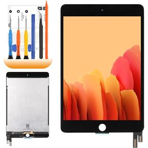 for iPad Mini 4 Screen Replacement for iPad Mini 4 2015 LCD A1538 A1550 LCD Digiitzer Touch Screen Assembly Repair Parts with Screen Protector and Tools (Black)