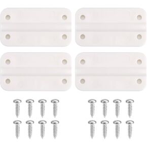 BOXOB 4pcs Cooler Hinges for Igloo, 2.32x1.26 Inch Cooler Plastic Hinges with 16 Screws Cooling Replacement Parts Kit Compatible with Igloo 50-165 Qt