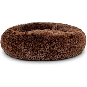 Replacement Cover ONLY for The Dog’s Bed Sound Sleep Donut Dog Bed Replacement Cover, XL Beige Plush, 114cm